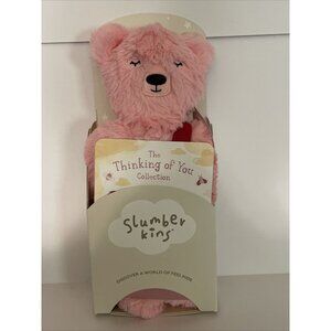 Slumber Kins Honey Bear Pink With Affirmation Card BRAND NEW SUPER SOFT